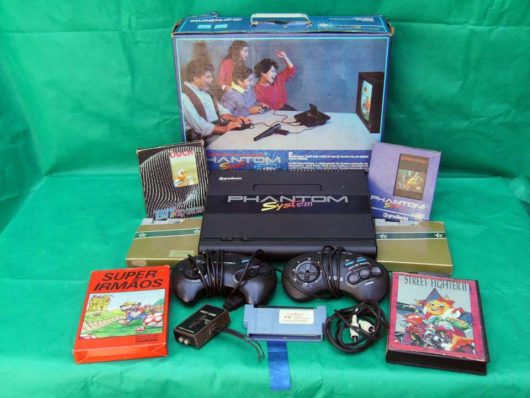 Videogame Phanton System com 6 jogos na caixa original